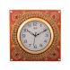 eCraftIndia Wooden Papier Mache Dazzling Artistic Handcrafted Wall Clock (KWC536)