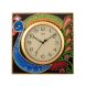 eCraftIndia Wooden Papier Mache Peocock Design Artistic Handcrafted Wall Clock (KWC537)