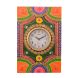 eCraftIndia Wooden Papier Mache Traditional Work Artistic Handcrafted Wall Clock (KWC539)