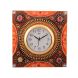 eCraftIndia Wooden Papier Mache Rick Look Artistic Handcrafted Wall Clock (KWC542)