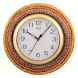 eCraftIndia Wooden Papier Mache Glorious Handcrafted Wall Clock (KWC559)