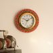 eCraftIndia Decorative Handmade Wooden Handcrafted Wall Clock (KWC581)