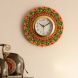 eCraftIndia Decorative Papier-Mache Wooden Handcrafted Wall Clock (KWC592)