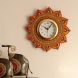 eCraftIndia Royal and Elegant Decorative Papier-Mache Wooden Handcrafted Wall Clock (KWC597)