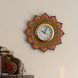 eCraftIndia Sublime and Decorative Papier-Mache Wooden Handcrafted Wall Clock (KWC602)