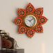 eCraftIndia Green Crystal Studded Decorative Papier-Mache Wooden Handcrafted Wall Clock (KWC603)