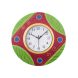 eCraftIndia Decorative Handcrafted Orange Wooden Wall Clock (KWC618)