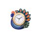 eCraftIndia Handcrafted Papier-Mache Peocock Wall Clock (KWC659)