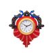 eCraftIndia Handcrafted Papier-Mache 2 Peococks Decorative Wall Clock (KWC661)