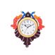 eCraftIndia Handcrafted Papier-Mache 2 Peococks Decorative Wall Clock (KWC664)