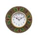 eCraftIndia Handcrafted Ethnic Design Papier Mache Wooden Wall Clock (KWC697)