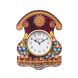 eCraftIndia Handcrafted Ethnic Design Papier Mache Wooden Wall Clock (KWC701)