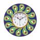eCraftIndia Ethnic Design Wooden Colorful Round Wall Clock (KWC917)