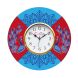 eCraftIndia Ethnic Design Wooden Colorful Round Wall Clock (KWC927)