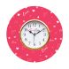 eCraftIndia Valentine Love Design Wooden Colorful Round Wall Clock (KWC951)