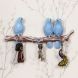 eCraftIndia 3 Blue Birds Sitting on Tree Branch Decorative Key Holder (MSAP500_BL)