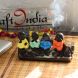 eCraftIndia Handcrafted Set of 4 Meditating Buddha- For Home Decor| office Decor| Christmas Decor| Diwali Decor| Vaastu Decor| Fengshui (MSBIH117)