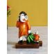 eCraftIndia Lord Ganesha Doing Shopping with Mushak Colorful Handcrafted Decorative Figurine (MSGG656)