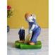 eCraftIndia Lord Ganesha Playing Cricket with Mushak Colorful Handcrafted Decorative Figurine (MSGG658)