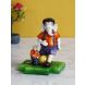 eCraftIndia Lord Ganesha Playing Football with Mushak Colorful Handcrafted Decorative Figurine (MSGG659)