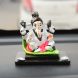 eCraftIndia Decorative Lord Ganesha Showpiece for Car Dashboard, Home Temple and Office Desks (MSGGCAR504)