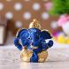 eCraftIndia Gold Plated Blue Dhoti Ganesha Decorative Showpiece for Home/Temple/Office/Car Dashboard (MSGGCAR527_BL)