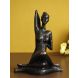 eCraftIndia Lady in Yoga Position Antique Look Handcrafted Decorative Showpiece (MSLADY500_BLK)