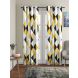 Cortina Digital Print Polyester Door Curtain Pack of 2-7FT (NEW-CCP-040-7FT-SO2)