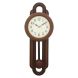 eCraftIndia Brown Round Plastic Pendulum Wall Clock (PCCW747_GOLDEN_BROWN)
