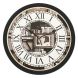 eCraftIndia Designer Round Analog Black Wall Clock (PWCCDBL541)