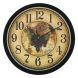 eCraftIndia Designer Round Analog Black Wall Clock (PWCCDBL597)