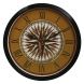 eCraftIndia Designer Round Analog Black Wall Clock (PWCCDBL709)