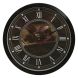eCraftIndia Designer Round Analog Black Wall Clock (PWCCDBL713)