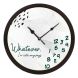 eCraftIndia "Whatever I Am Late Always" Designer Round Analog Black Wall Clock (PWCCDBL728)