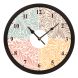 eCraftIndia "Multicolor Leaves" Designer Round Analog Black Wall Clock (PWCCDBL747)