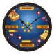 eCraftIndia "Graphical Game" Designer Round Analog Black Wall Clock (PWCCDBL749)