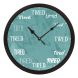 eCraftIndia "Tired Theme" Designer Round Analog Black Wall Clock (PWCCDBL759)