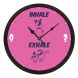 eCraftIndia "Inhale Exhale" Designer Round Analog Black Wall Clock (PWCCDBL763)