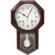 eCraftIndia Brown Plastic Vertical Analog Pendulum Wall Clock  (PWCK727_ROSE_WOOD)