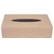 TISSUE BOX IN Faux Leather (Beige)
