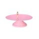 Pink Cake Serving Round Platter With Stand