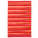 Saral Home Red  Microfiber Striped Bathmat (SOC-454C-RED-RED)