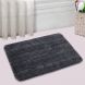 Saral Home Grey Microfiber Bath Mat (SOS-1019-GREY)
