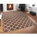 Saral Home Brown Microfiber Carpet (SOS-1075-BROWN)