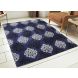 Saral home Blue Microfiber Carpet  (SOS-1077-BLUE)