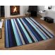 Saral Home Blue Microfiber Carpet (SOS-1381-BLUE)