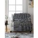 Saral Home Soft Reversible Decorative Chenille One Seater Throw/ SofaCover (Pack of Two, Grey)-SOS-1393-SC1-GREY