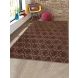 Saral Home Brown Microfiber Carpet (SOS-1598-CP150X210-BROWN)