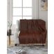Saral Home Soft Reversible Decorative Chenille One Seater Throw/ SofaCover (Pack of Two, Brown)-SOS-1718-ST140X125-BROWN