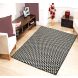 Saral Home Black Cotton Carpet  (SOS-966-BLACK)